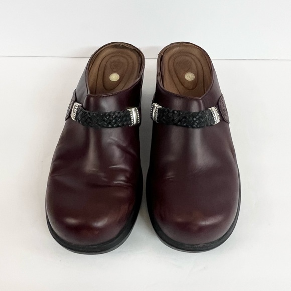 Ariat Dark Brown Burgundy Slip On Mule Clog Leather Shoes Women’s Size 8.5 - Picture 14 of 14